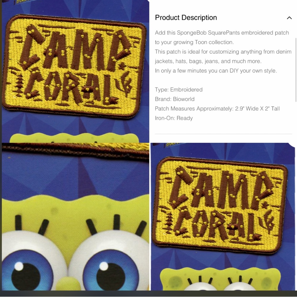 SpongeBob Patch - Picture 2 of 6